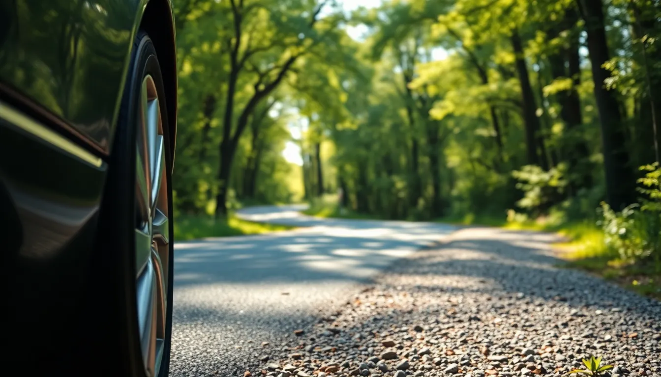 세단과 SUV가 함께 주차되어 있는 모습