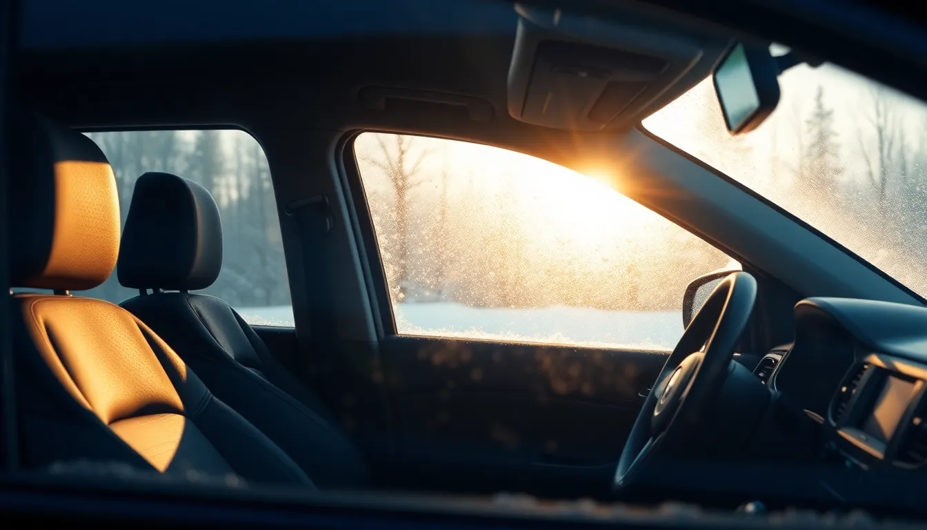 차량 실내 공기 필터 교체 장면