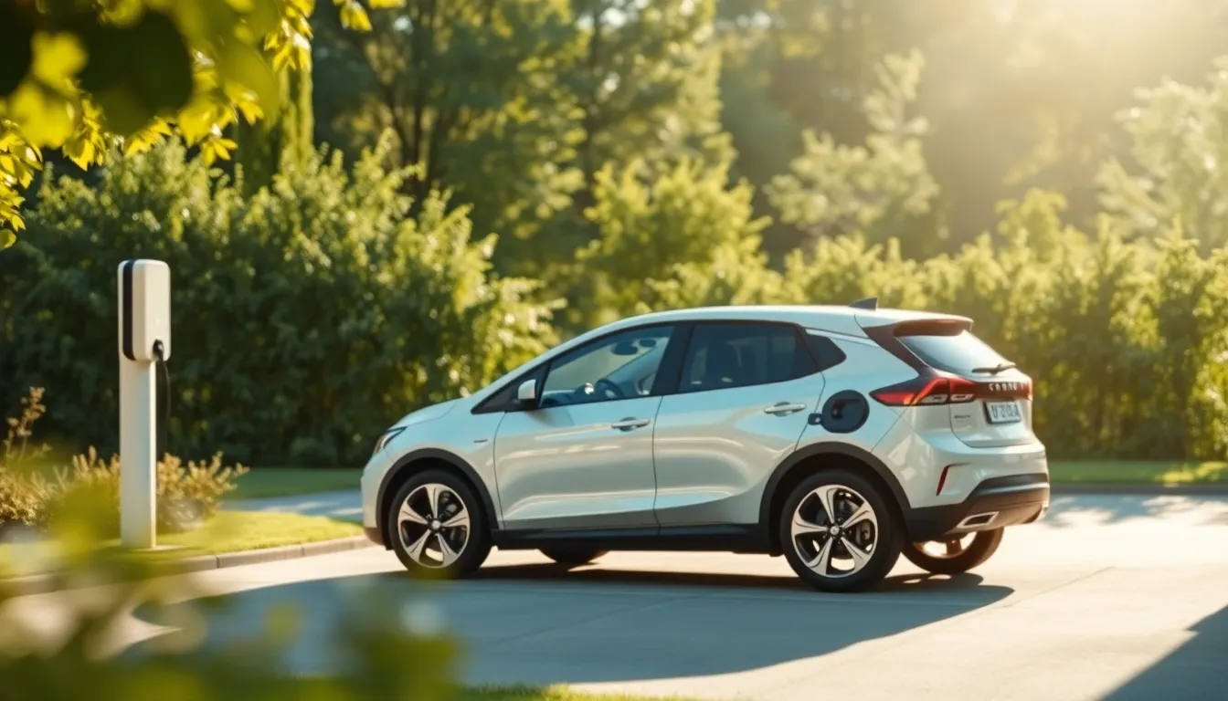 전기차 충전 중인 모습과 보조금 혜택 설명 이미지