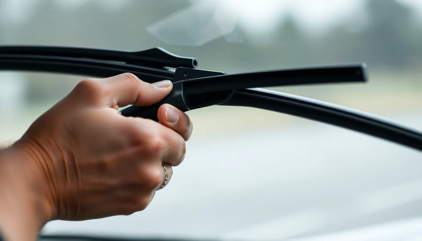 다양한 종류의 자동차 와이퍼