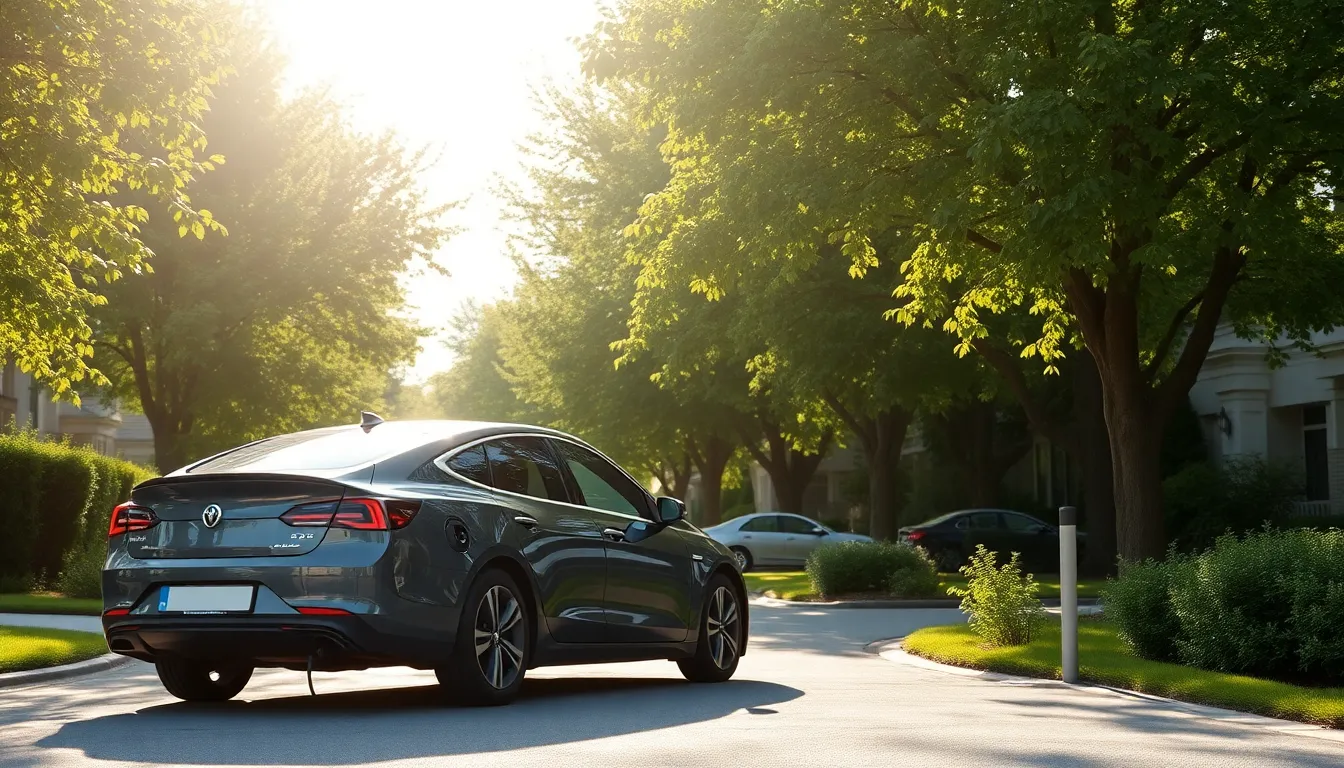 전기차 충전 중인 모습