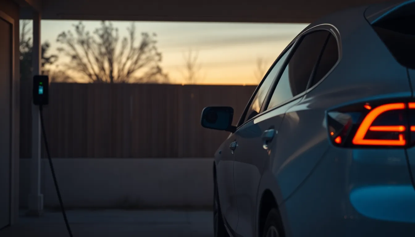 전기차 충전 중인 모습