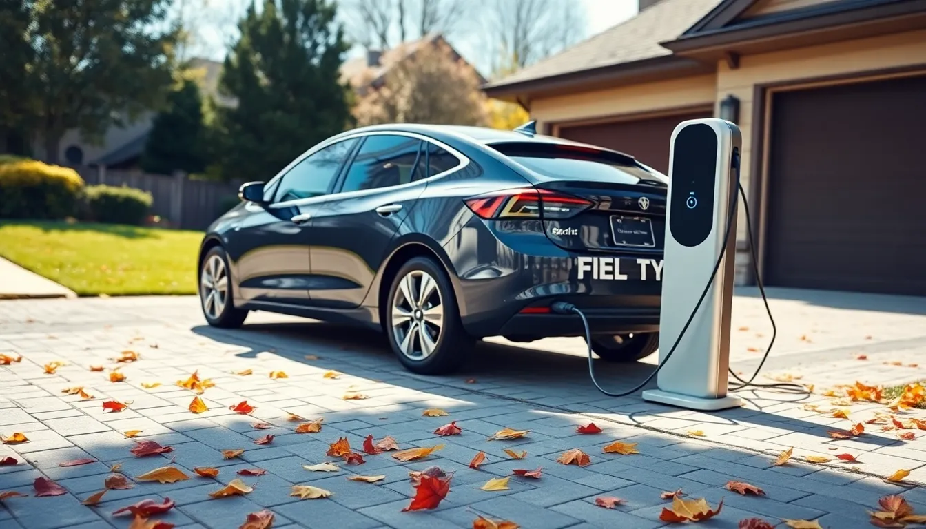 전기차 충전 중인 모습