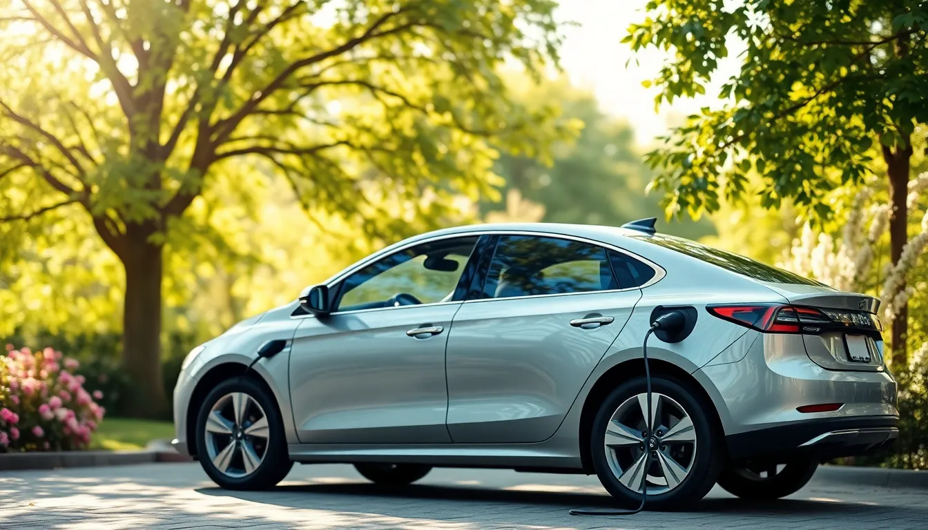 전기차 충전 중인 모습