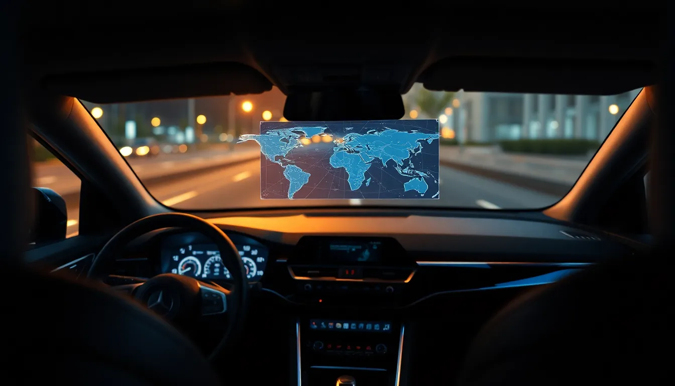 스마트 자동차 내부에서 여유롭게 휴식을 취하는 모습