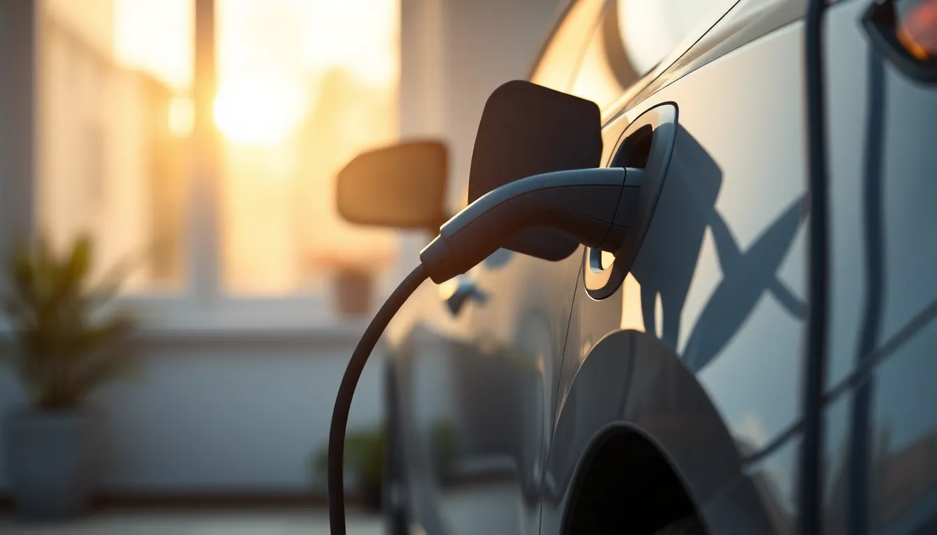 전기차 충전소를 이용하는 사람들의 모습