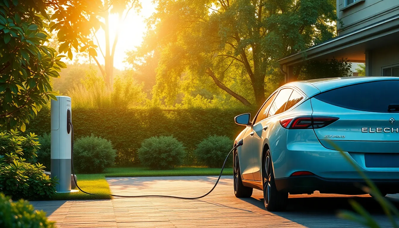 미래형 전기차 충전 인프라 모습