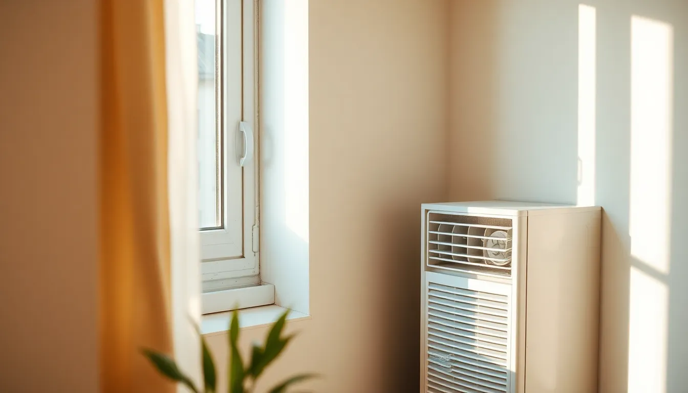 다양한 종류의 1인 가구 에어컨이 모여 있는 모습