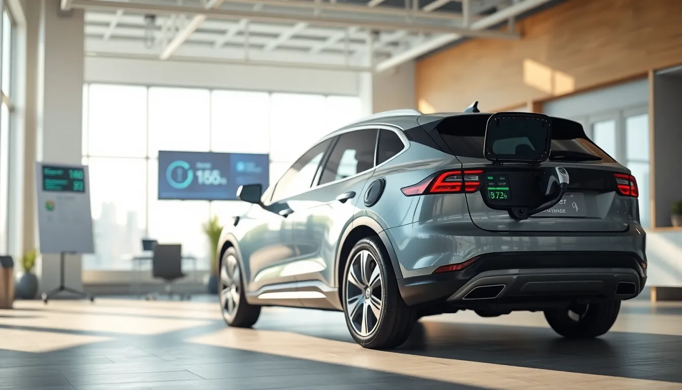 전기차 충전 중인 모습