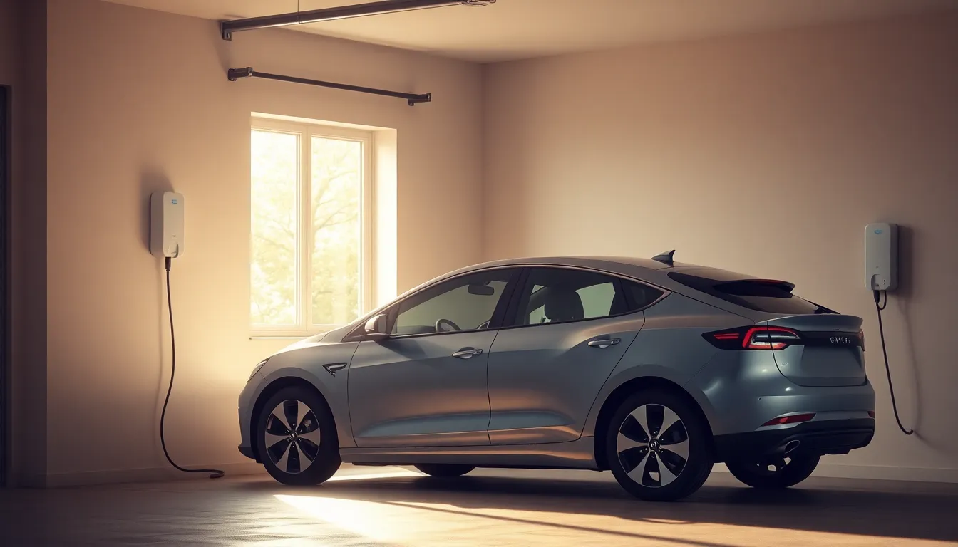 전기차 충전 중인 모습