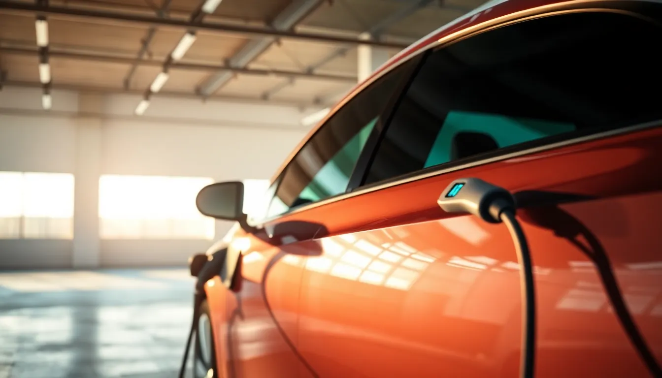 전기차 충전 중인 모습